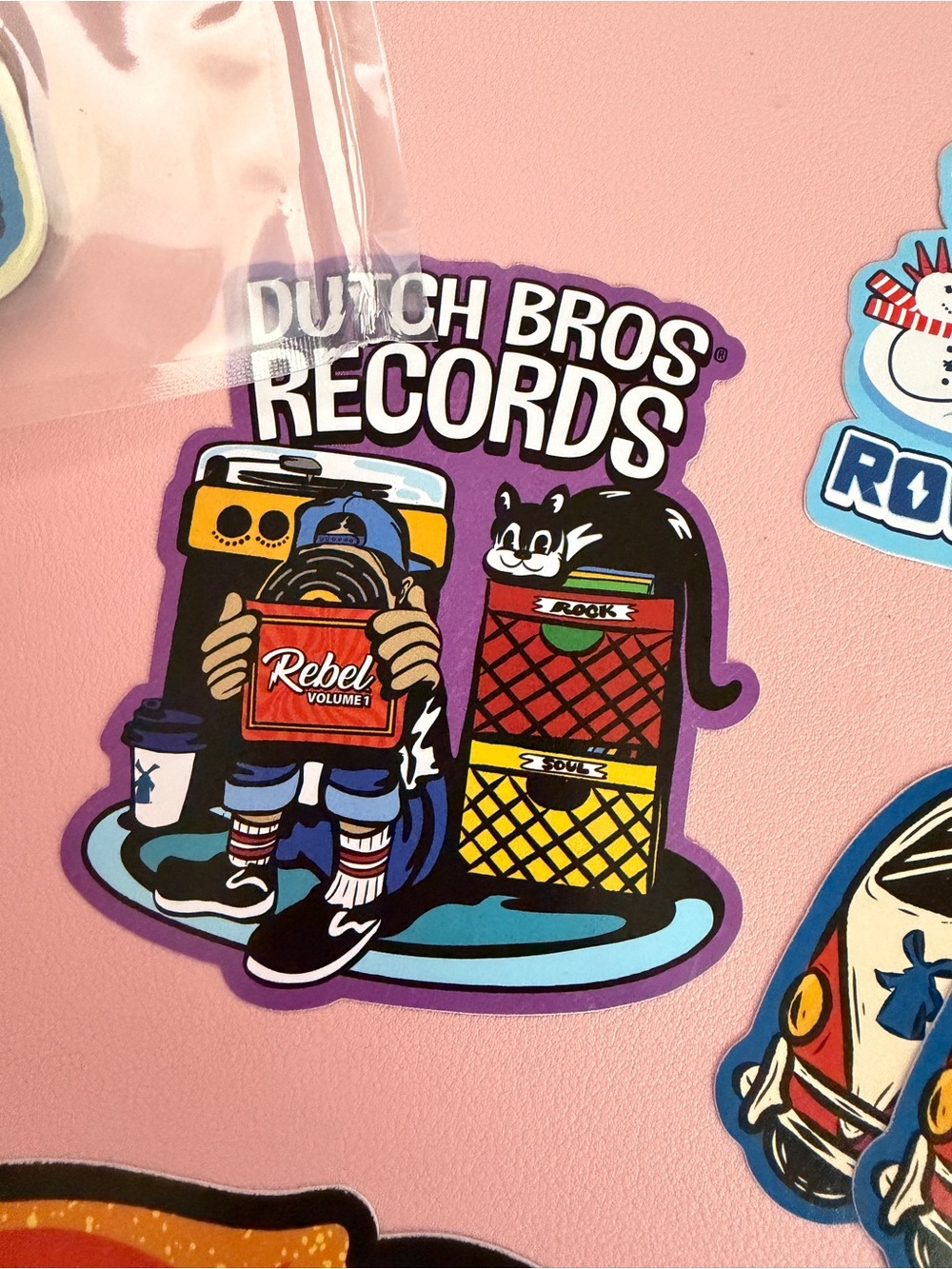Dutch Bros Records Sticker